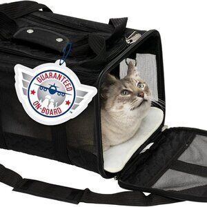 Sherpa Original Deluxe Travel Pet Carrier, Airline Approved - Medium Black